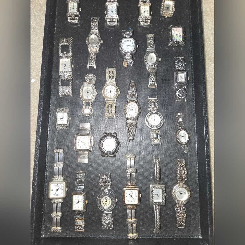 Broken Craft Repair Watche Faces Parts Vintage And Modern Mostly Metals #21